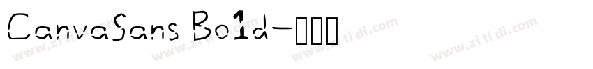 CanvaSans Bo1d字体转换